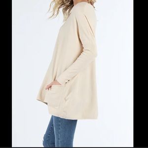 Tea n Rose pocket tunic sweater